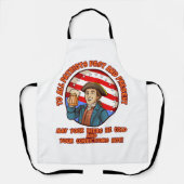 Kaltbier am 4. Juli Schürze (Vorderseite)