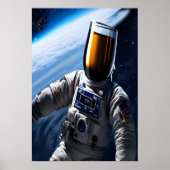 Kaltbier im Anzug | AI Art Poster (Vorne)