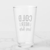 Kaltbier lebt hier Glass Cup Glas (Rückseite)