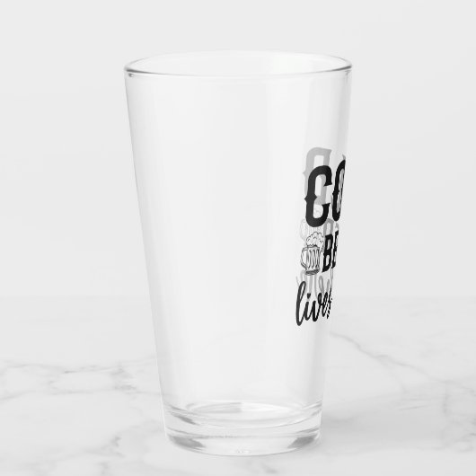Kaltbier lebt hier Glass Cup Glas (Rechts)