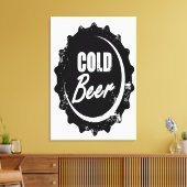 Kaltbier Leinwanddruck (Insitu (Wohnzimmer))