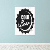 Kaltbier Leinwanddruck (Insitu (Holzboden))