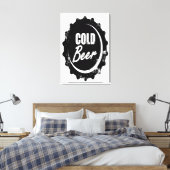 Kaltbier Leinwanddruck (Insitu (Schlafzimmer))