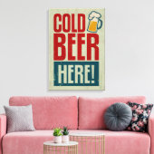 Kaltbier Leinwanddruck (Insitu (Wohnzimmer))