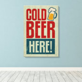 Kaltbier Leinwanddruck (Insitu (Holzboden))