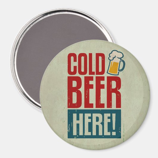 Kaltbier Magnet (Vorderseite/Rückseite)