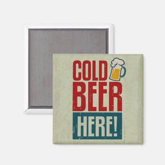 Kaltbier Magnet (Vorderseite/Rückseite)