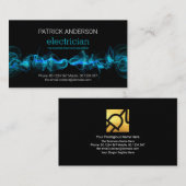 Kaltblauer Blitzschlag elektrischer Unternehmer Visitenkarte (Vorne/Hinten)