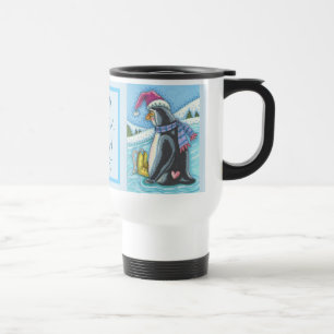 KALTBODEN WARMES HERZ, PENGUIN REISE MUG REISEBECHER