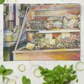 Kaltbrauen in einem heißen Deli Geschirrtuch (Gefaltet)