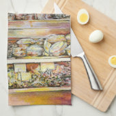 Kaltbrauen in einem heißen Deli Geschirrtuch (Viertel Falte)