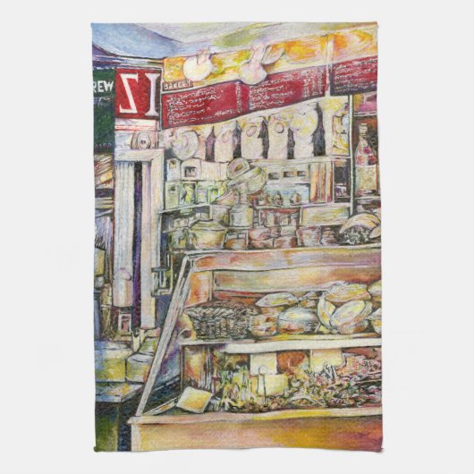 Kaltbrauen in einem heißen Deli Geschirrtuch (Vertikal)