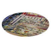 Kaltbrauen in einem heißen Deli Schneidebrett (Ecke)