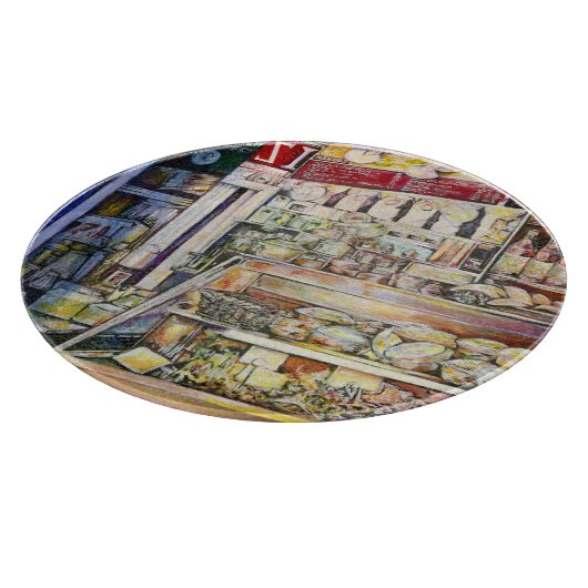 Kaltbrauen in einem heißen Deli Schneidebrett (Ecke)