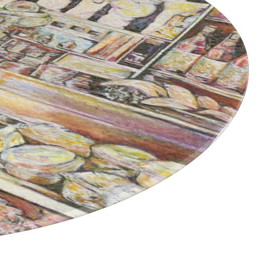 Kaltbrauen in einem heißen Deli Schneidebrett (Ecke)