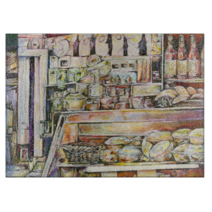 Kaltbrauen in einem heißen Deli Schneidebrett