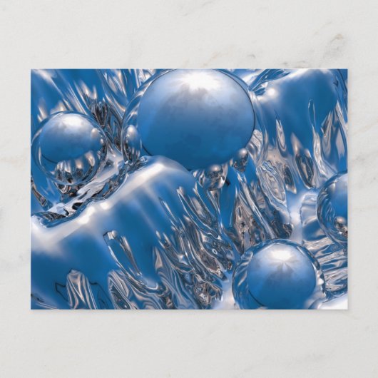 Kälte als Eis Postkarte (Vorderseite)