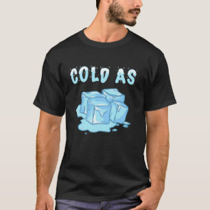 Kälte als Eiskuben Schnee Coole Schneeflocken Froz T-Shirt
