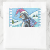 KALTE BOTTOM WARM HERZ, PENGUIN CHRISTMAS STICKER (Tasche)