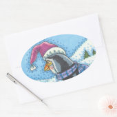 KALTE BOTTOM WARM HERZ, PENGUIN CHRISTMAS STICKER (Umschlag)