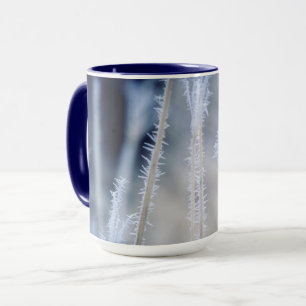 Kälte ein Winterfrost auf Kaffee-Tasse Tasse