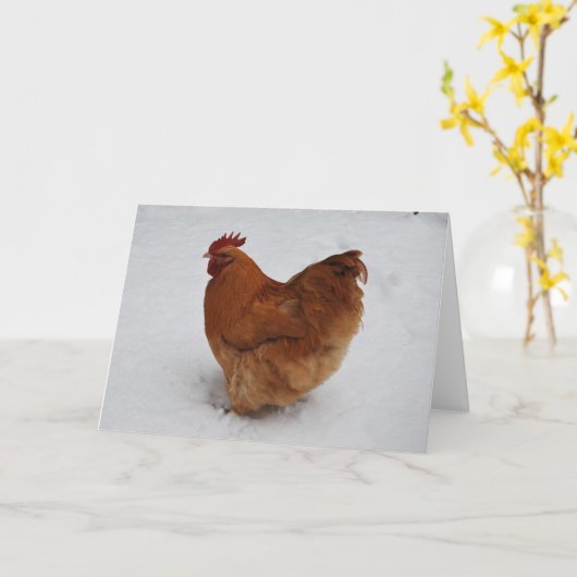 Kalte Füße Karte (Gelbe Blume)