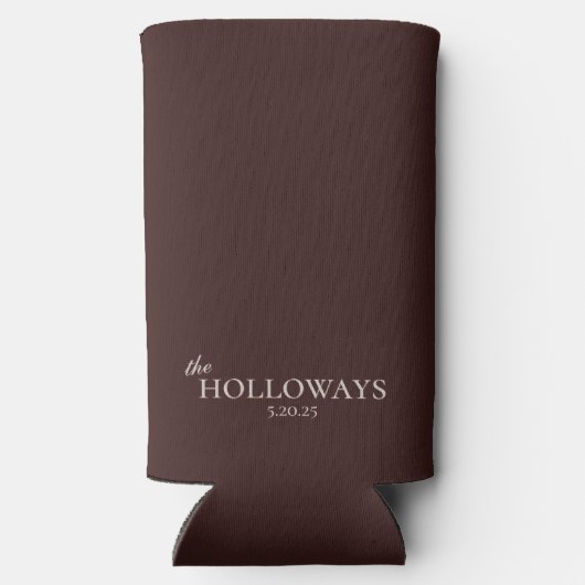 Kalte Gastgeschenk Hochzeit haben und Behalten Selters Dosenkühler (Rückseite)