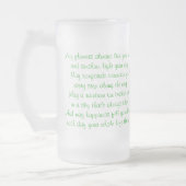 Kalte Getränk-Tasse Mattglas Bierglas (Links)