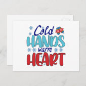 Kalte Hände Herz Postkarte (Vorne/Hinten)