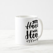 Kalte Hände warmes Herz Kaffeetasse (VorderseiteRechts)