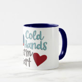 Kalte Hände warmes Herz Tasse (VorderseiteRechts)