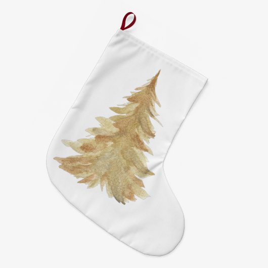 Kalte Kiefern Großer Weihnachtsstrumpf (Vorderansicht (hängend))