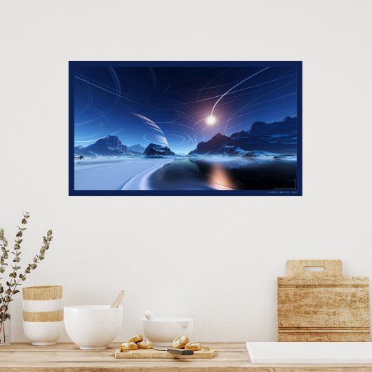 Kalte Kurve Poster (Küche)