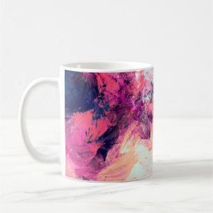 Kalte mehrfarbige schöne futuristische Muster. Abs Kaffeetasse