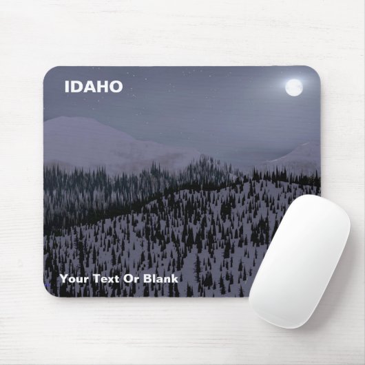 Kalte Nacht in Idaho Mousepad (Mit Mouse)