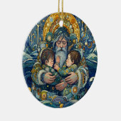 "Kalte Nacht, starke Waffen" Keramik Ornament (Rechts)