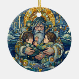 "Kalte Nacht, starke Waffen" Keramik Ornament