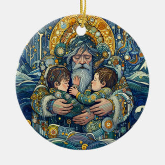 "Kalte Nacht, starke Waffen" Keramik Ornament
