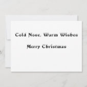 Kalte Nase, warme Wünsche Labradoodle Weihnachtska (Rückseite)