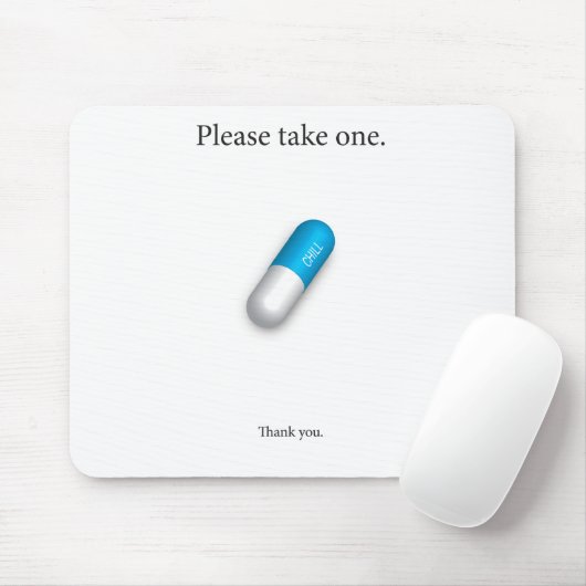 Kalte Pille Mousepad (Mit Mouse)