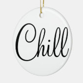 KALTE RUNDE VERZIERUNG KERAMIKORNAMENT (Links)