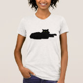 Kalte schwarze Katze T-Shirt (Vorderseite)