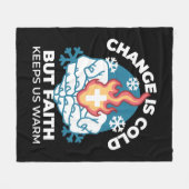 Kalte Veränderung, Feuer des Glaubens - Motivieren Fleecedecke (Vorderseite (Horizontal))