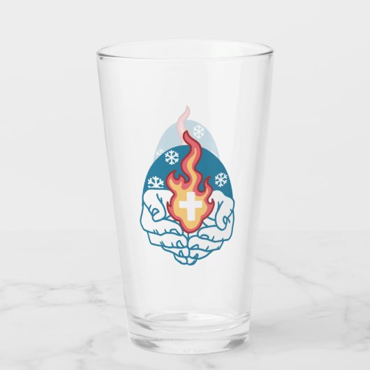 Kalte Veränderung, Feuer des Glaubens - Motivieren Glas (Rückseite)