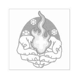 Kalte Veränderung, Feuer des Glaubens - Motivieren Gummistempel