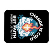 Kalte Veränderung, Feuer des Glaubens - Motivieren Magnet (Horizontal)