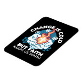 Kalte Veränderung, Feuer des Glaubens - Motivieren Magnet (Linke Seite)