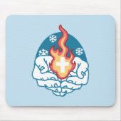 Kalte Veränderung, Feuer des Glaubens - Motivieren Mousepad (Vorne)
