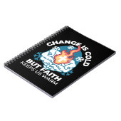 Kalte Veränderung, Feuer des Glaubens - Motivieren Notizblock (Linke Seite)