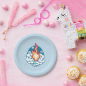 Kalte Veränderung, Feuer des Glaubens - Motivieren Pappteller (Party)